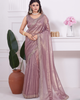 Onion Stunning Premium Metallic Organza Stone Work Saree