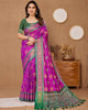 Wine Soft Banarasi Silk Zari Weaving Traditional Motif Saree