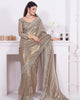 Sand Graceful Premium Metallic Organza Stone Work Saree