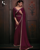 Maroon Radiant Premium Satin Silk Swarovski Work Saree