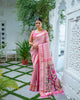 Light Pink Soft Kanjivaram Silk Rich Paithnai Pallu Traditional Saree