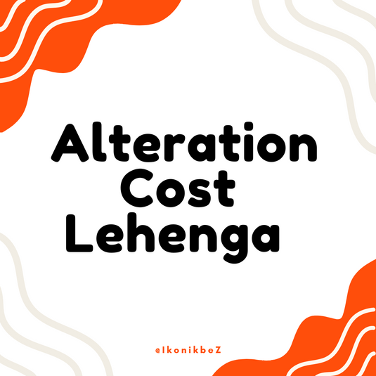 Alteration Cost Lehenga