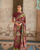 Maroon Pure Silk Designer Patola Printed Traditional Saree