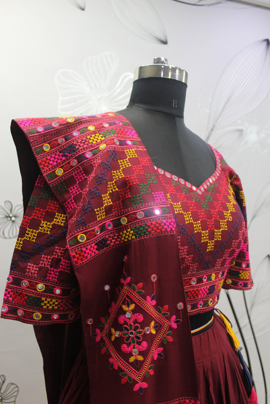 Multi-Color Viscose Rayon Printed Semi Stitched Lehenga Choli