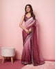 Pink Taby Organza Silk Sequence Embroidered Border Saree