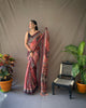 Pink Classic Soft Cotton Kalamkari Digital Print Saree