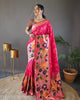 Pink Soft Paithani Silk Rich Weaving Traditional Saree