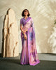 Purple Asopalav Silk Handloom Khadi Designer Saree