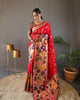 Red Soft Paithani Silk Rich Weaving Traditional Saree