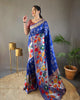 Royal Blue Soft Paithani Silk Rich Weaving Traditional Saree