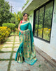 Sea Green Classic Pure Paithani Traditional Border Zari Weaving Saree