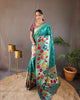 Sky Blue Soft Paithani Silk Rich Weaving Traditional Saree