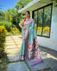 Sky Blue Traditional Pure Soft Paithani Silk Zari Weaving Saree