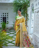 Yellow Soft Kanjivaram Silk Rich Paithnai Pallu Traditional Saree